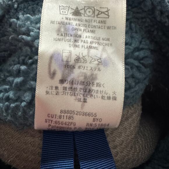 Vintage 2009 Patagonia Retro-X Cardigan Deep Pile Fleece Jacket Kids Size XS 5-6 - Picture 11 of 11